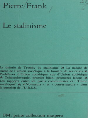 cover image of Le stalinisme